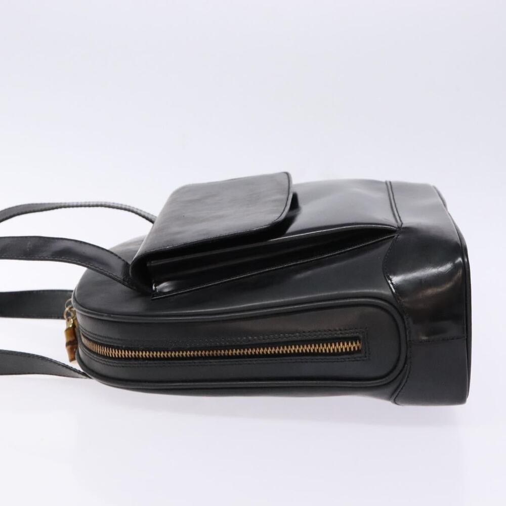 GUCCI Shoulder Bag Leather Black Gold 001 3444 001 3444 - Picture 5 of 13